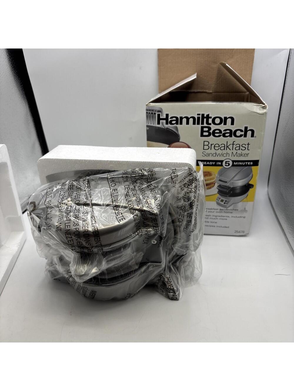 Hamilton Beach Breakfast Sandwich Maker with Timer - Dark Gray - 25478